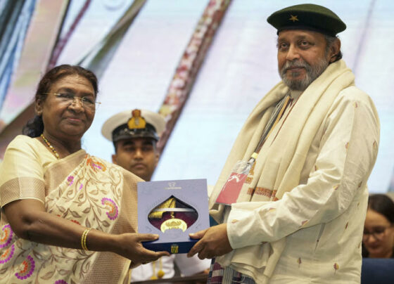 "A Historic Moment: Mithun Receives